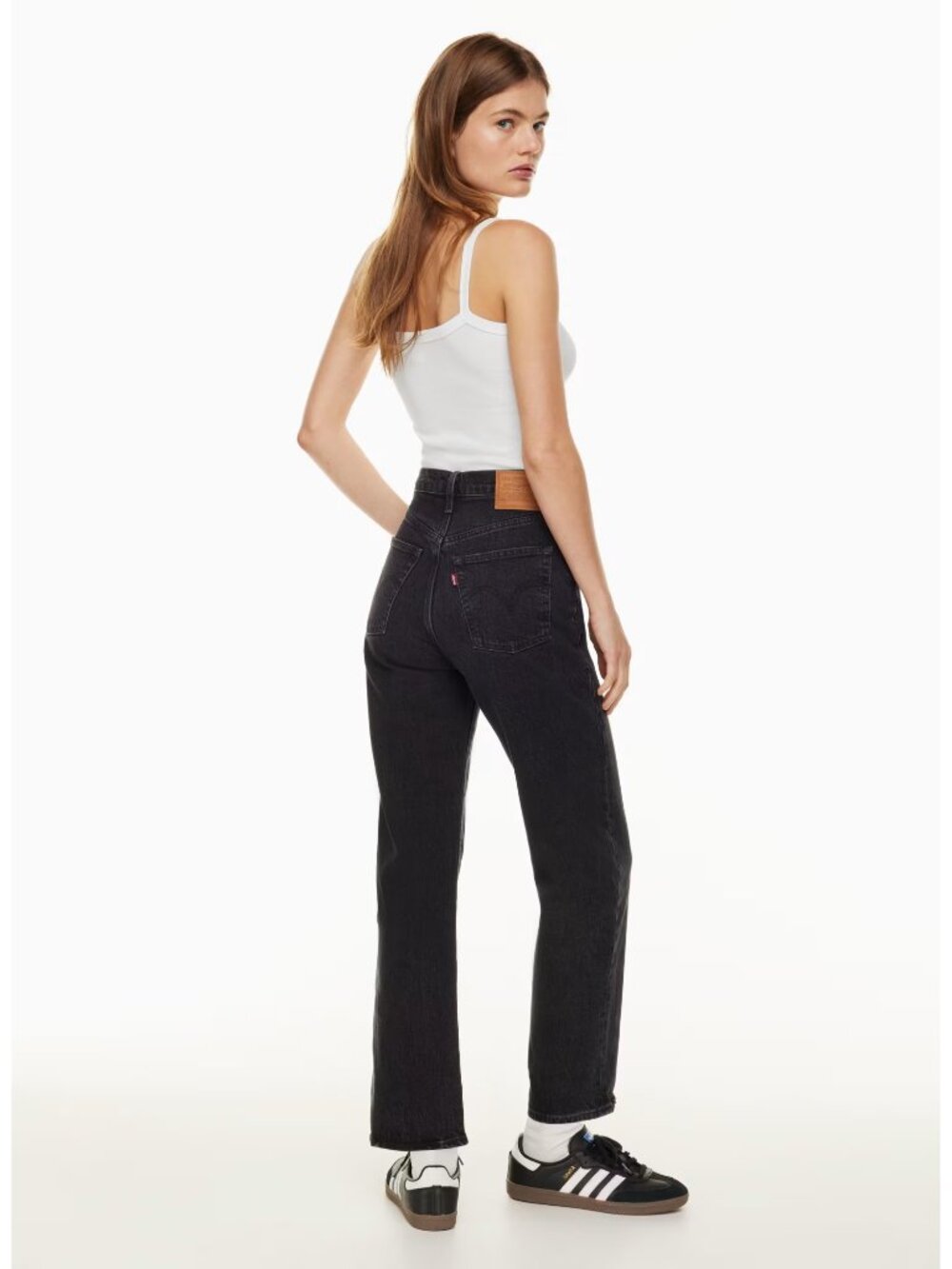 Levi's Ribcage Straight Ankle Jean Size 28 High Waisted Classic Minimalist